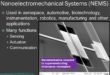 Nanoelectromechanical Systems (NEMS) for sensing, displays, portable power generation, energy harvesting, drug delivery and imaging